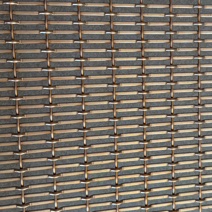 Linear brass weave